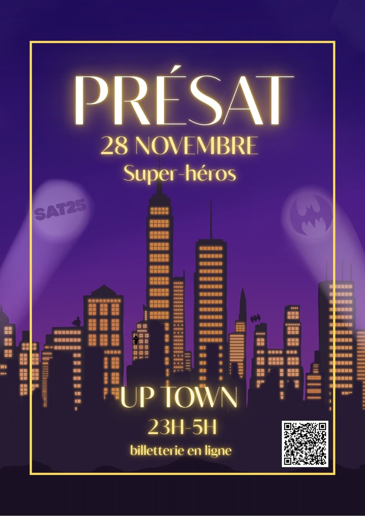 Affiche de la soirée