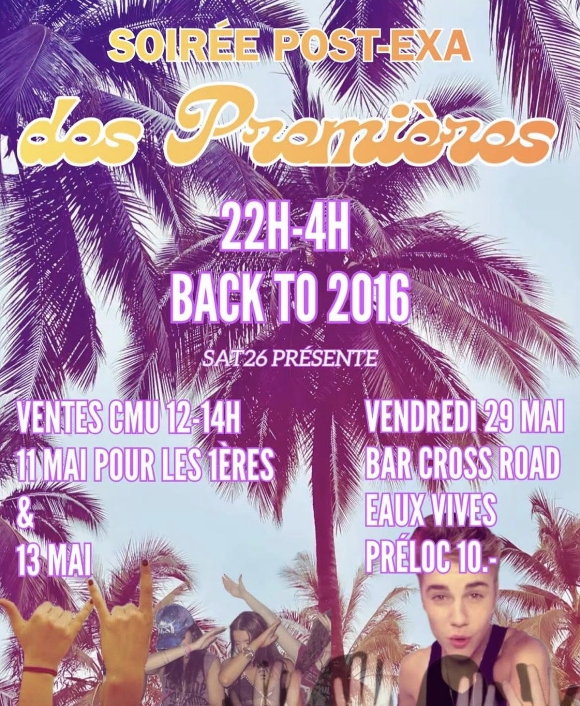 Affiche de la Soirée Post-exa
